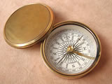 Genuine Stanley Victorian brass cased pocket compass.
